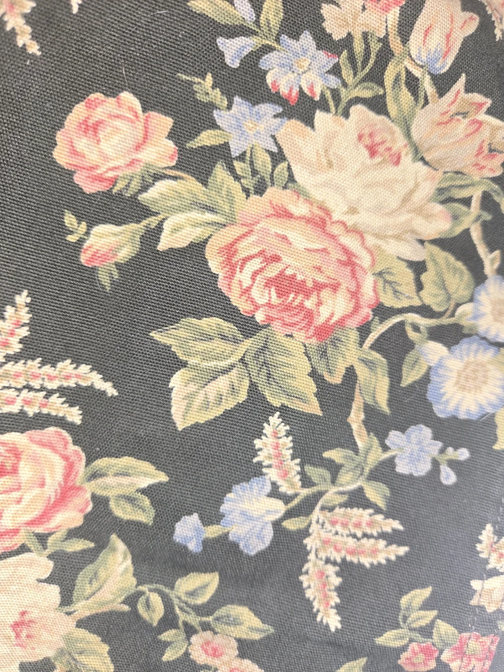 Vintage Ralph Lauren Dark Green Denim Floral Corduroy Collar Jacket - Picture 6 of 6